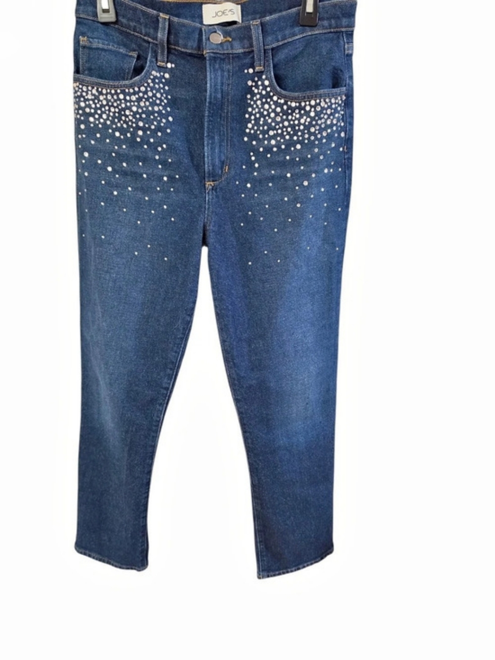 NWOT JOE'S THE MARGOT SLIM WITH CRYSTALS
HIGH RISE SLIM STRAIGHT ANKLE Size 30